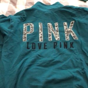 Pink small green pullover